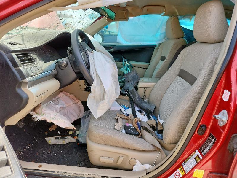 4T1BF1FK5DU665279 - 2013 TOYOTA CAMRY L RED photo 7