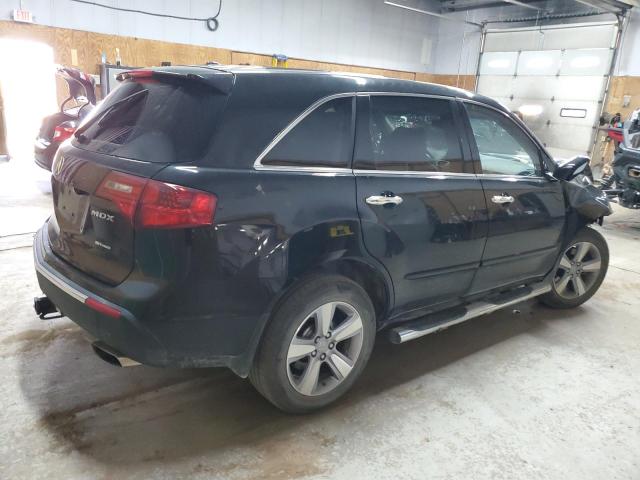 2HNYD2H39CH546677 - 2012 ACURA MDX TECHNOLOGY BLACK photo 3