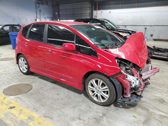 JHMGE8H44AC028565 - 2010 HONDA FIT SPORT RED photo 4