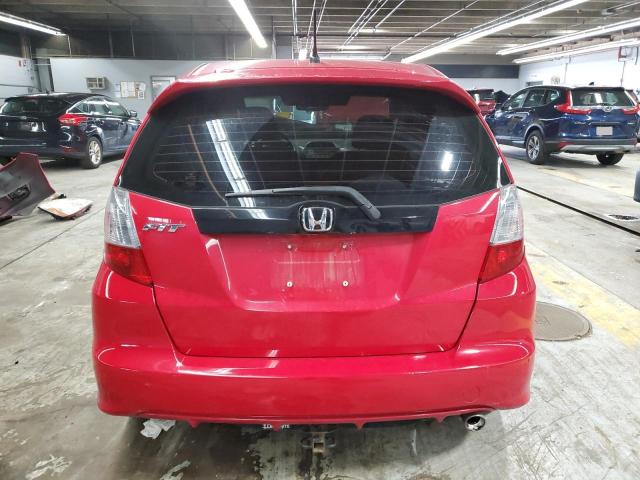 JHMGE8H44AC028565 - 2010 HONDA FIT SPORT RED photo 6