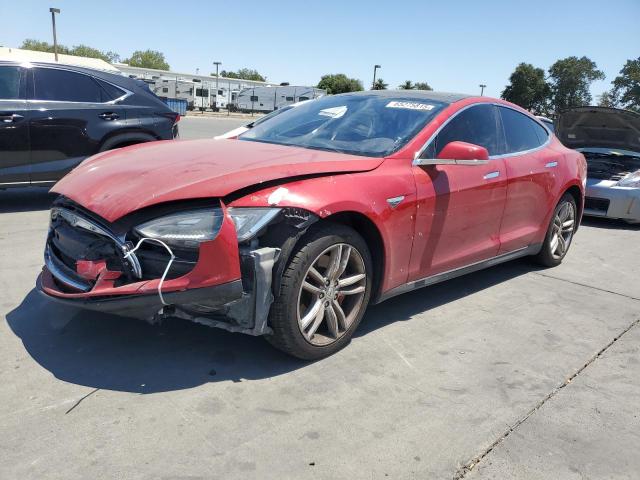 5YJSA1H1XEFP31861 - 2014 TESLA MODEL S წითელი ფოტო 1