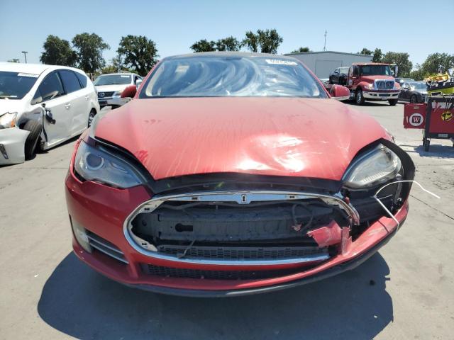 5YJSA1H1XEFP31861 - 2014 TESLA MODEL S წითელი ფოტო 5