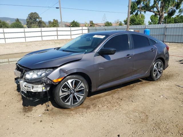 19XFC1F74HE203083 - 2017 HONDA CIVIC EXL GRAY photo 2