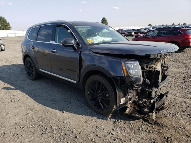 5XYP5DHC0MG128227 - 2021 KIA TELLURIDE SX GRAY photo 4