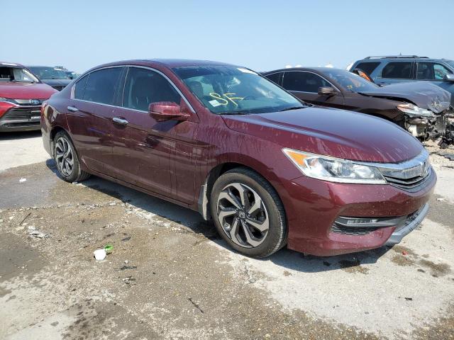 1HGCR2F92HA034582 - 2017 HONDA ACCORD EXL BURGUNDY photo 4