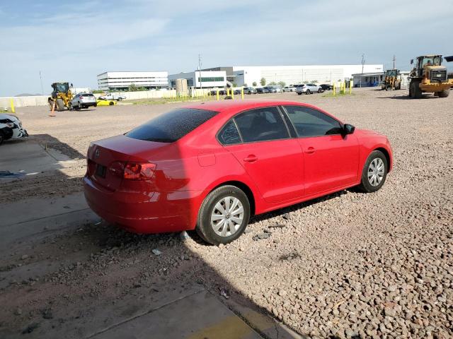 3VW2K7AJ7DM200425 - 2013 VOLKSWAGEN JETTA BASE RED photo 3