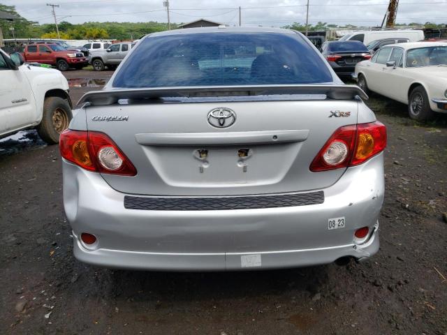 1NXBE40EX9Z142774 - 2009 TOYOTA COROLLA XRS SILVER photo 6