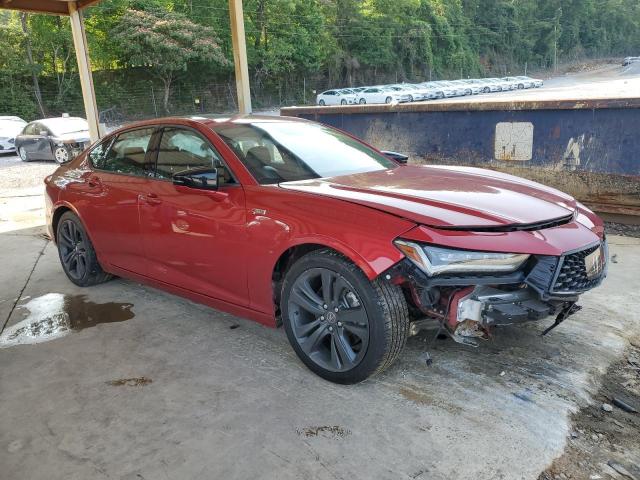 19UUB5F55MA003635 - 2021 ACURA TLX TECH A RED photo 4