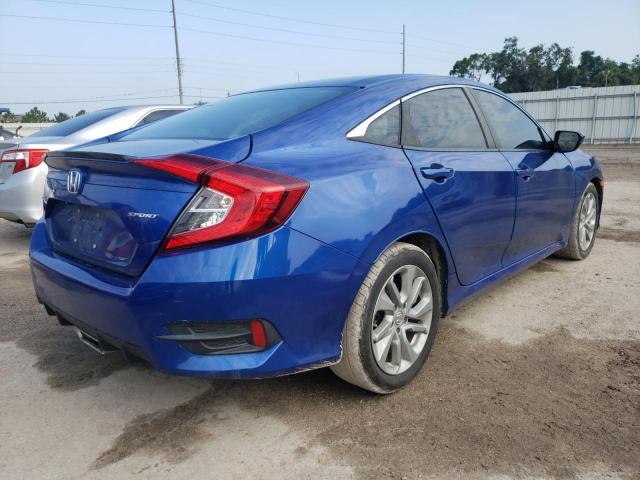 2HGFC2F82KH602330 - 2019 HONDA CIVIC SPORT BLUE photo 3