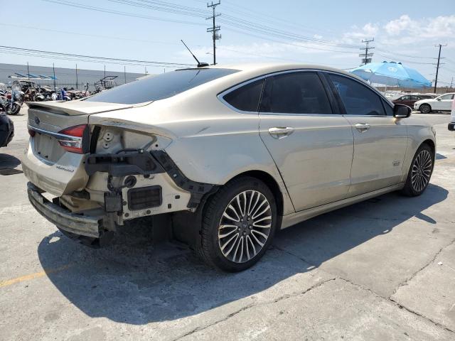 3FA6P0SU3HR247889 - 2017 FORD FUSION TITANIUM PHEV GOLD photo 3
