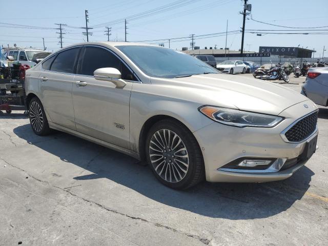3FA6P0SU3HR247889 - 2017 FORD FUSION TITANIUM PHEV GOLD photo 4