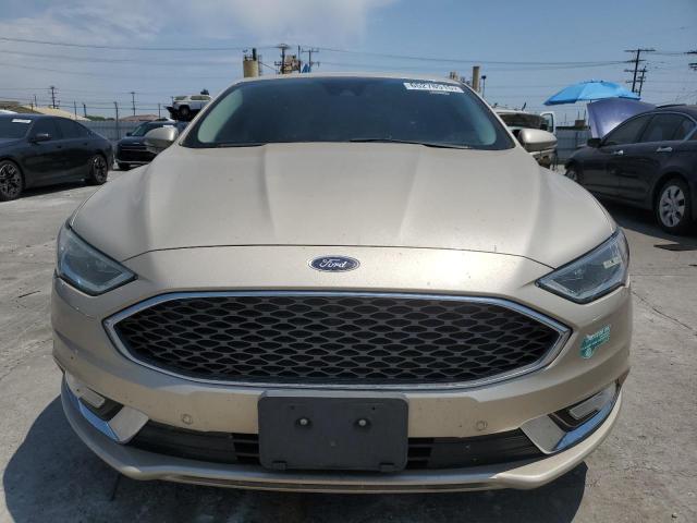 3FA6P0SU3HR247889 - 2017 FORD FUSION TITANIUM PHEV GOLD photo 5