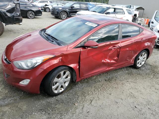 5NPDH4AE3DH407198 - 2013 HYUNDAI ELANTRA GLS RED photo 1