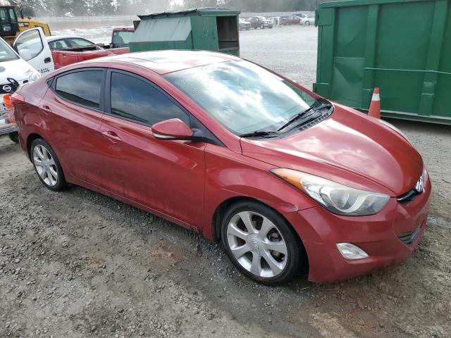 5NPDH4AE3DH407198 - 2013 HYUNDAI ELANTRA GLS RED photo 4