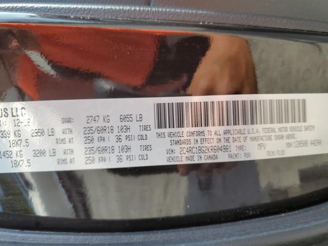 2C4RC1BG2KR604981 - 2019 CHRYSLER PACIFICA TOURING L Qara foto 13