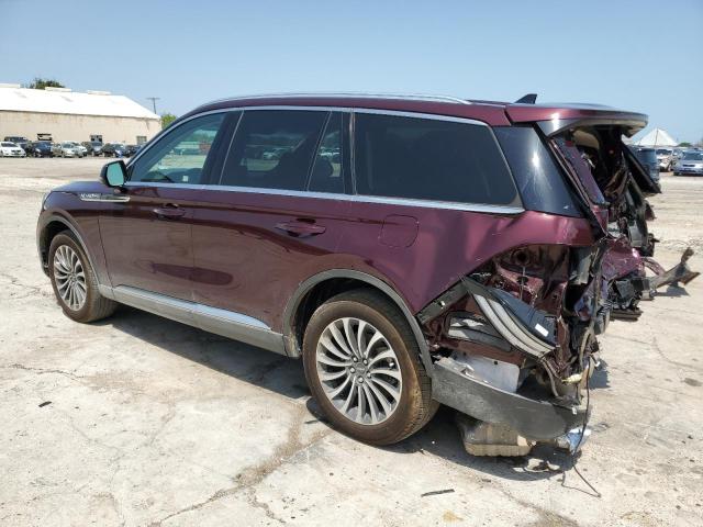 5LM5J6WC1NGL16313 - 2022 LINCOLN AVIATOR 勃艮第红 照片 2