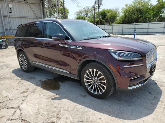 5LM5J6WC1NGL16313 - 2022 LINCOLN AVIATOR 勃艮第红 照片 4