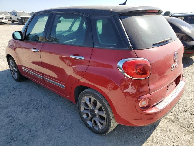 ZFBCFACH9EZ003648 - 2014 FIAT 500L LOUNGE RED photo 2