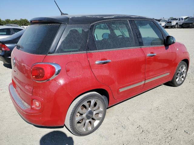 ZFBCFACH9EZ003648 - 2014 FIAT 500L LOUNGE RED photo 3