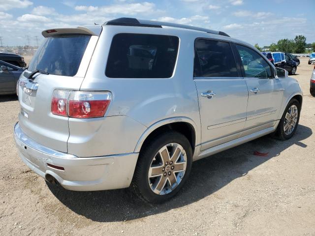 1GKKVTED5CJ250098 - 2012 GMC ACADIA DENALI SILVER photo 3