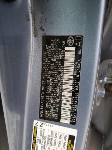 2T1KR30EX8C696931 - 2008 TOYOTA COROLLA MA XR BLUE photo 12