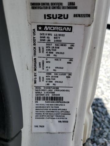 54DC4W1D5PS205426 - 2023 ISUZU NPR HD WHITE photo 13