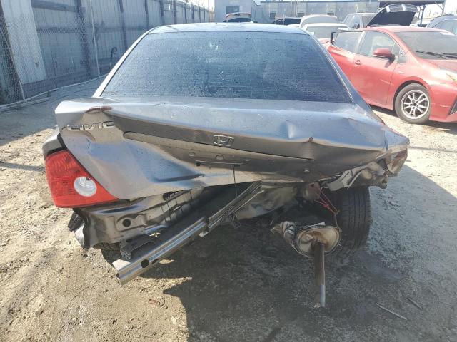1HGEM22964L033253 - 2004 HONDA CIVIC EX GRAY photo 6