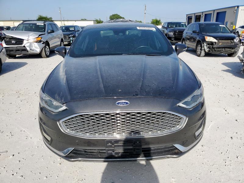 3FA6P0SU6KR145073 - 2019 FORD FUSION TITANIUM გრაფიტი ფოტო 5