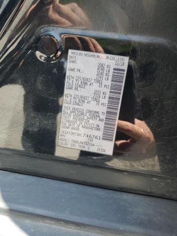 5N1AT2MT5KC746761 - 2019 NISSAN ROGUE S შავი ფოტო 13