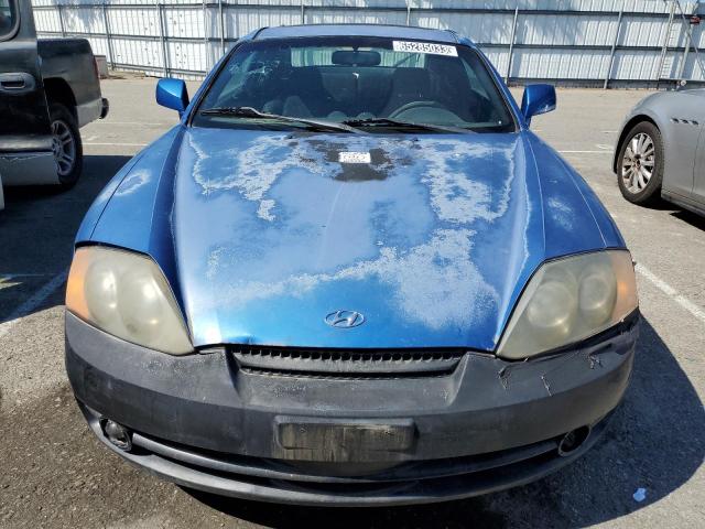 KMHHM65D14U143555 - 2004 HYUNDAI TIBURON BLUE photo 5