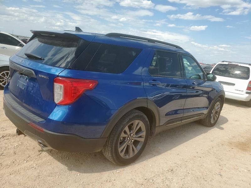 1FMSK7DH7MGB79027 - 2021 FORD EXPLORER XLT BLUE photo 3