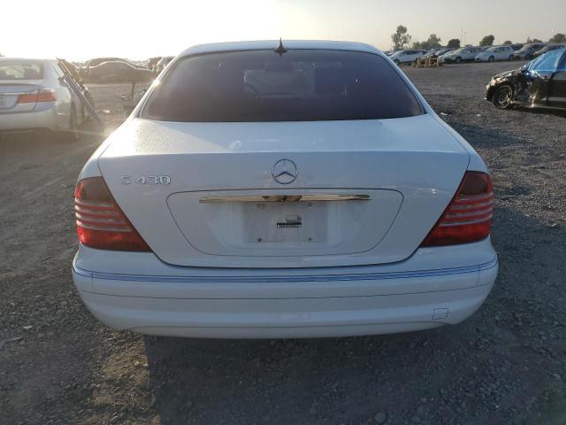 WDBNG70J36A477073 - 2006 MERCEDES-BENZ S 430 WHITE photo 6