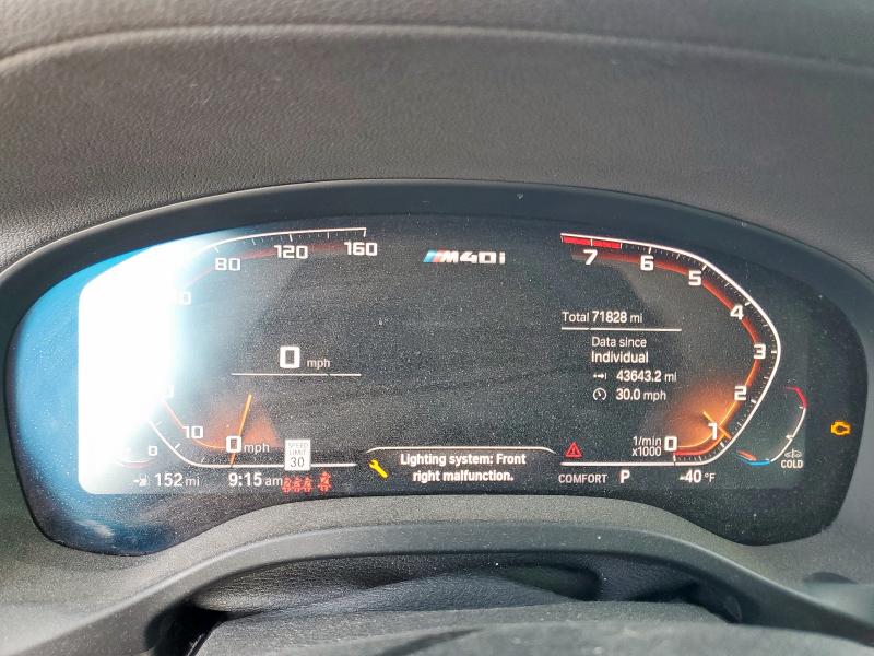 5UX2V5C04LLE69504 - 2020 BMW X4 XDRIVEM40I 灰色 照片 9