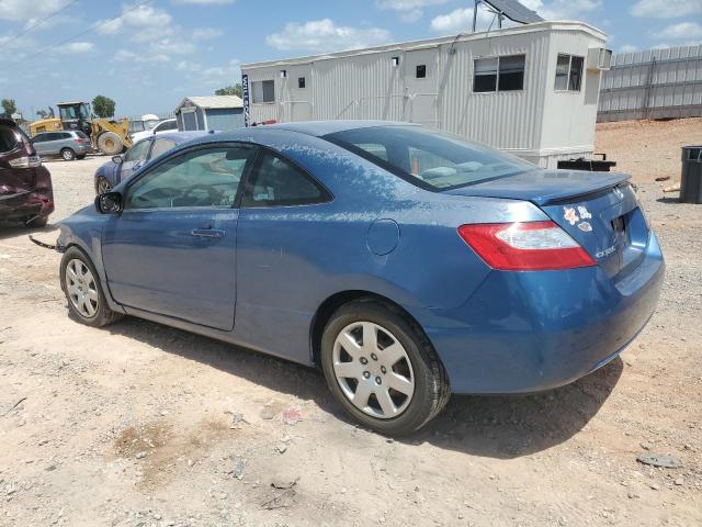 2HGFG12638H543221 - 2008 HONDA CIVIC LX BLUE photo 2