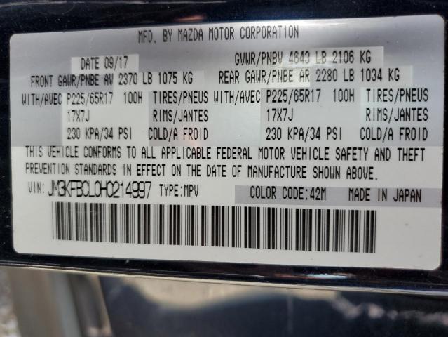 JM3KFBCL0H0214997 - 2017 MAZDA CX-5 TOURING BLUE photo 13