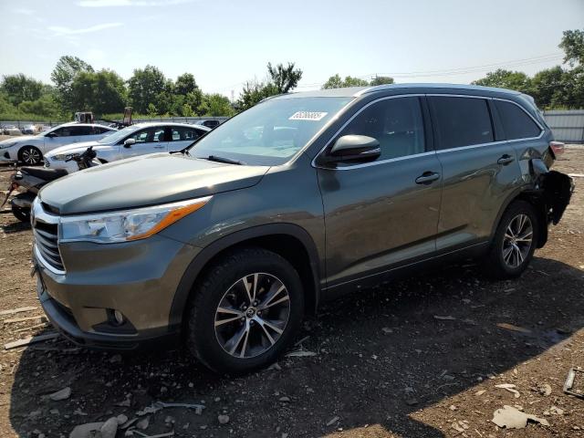 5TDJKRFH1GS351765 - 2016 TOYOTA HIGHLANDER XLE GREEN photo 1