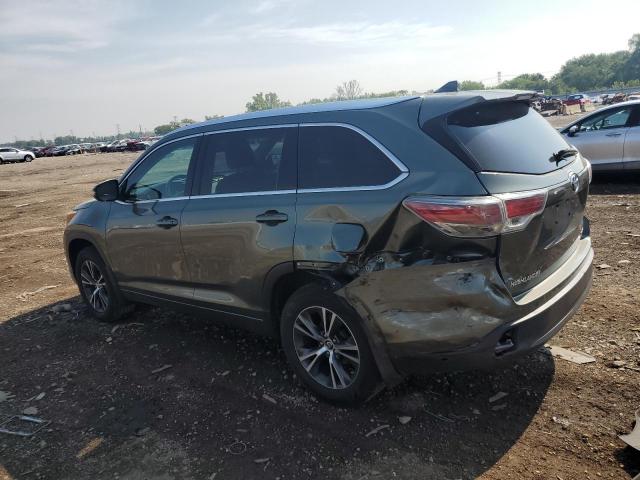 5TDJKRFH1GS351765 - 2016 TOYOTA HIGHLANDER XLE GREEN photo 2