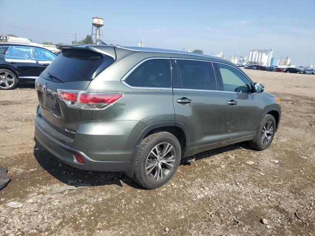 5TDJKRFH1GS351765 - 2016 TOYOTA HIGHLANDER XLE GREEN photo 3