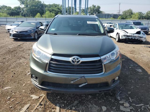5TDJKRFH1GS351765 - 2016 TOYOTA HIGHLANDER XLE GREEN photo 5