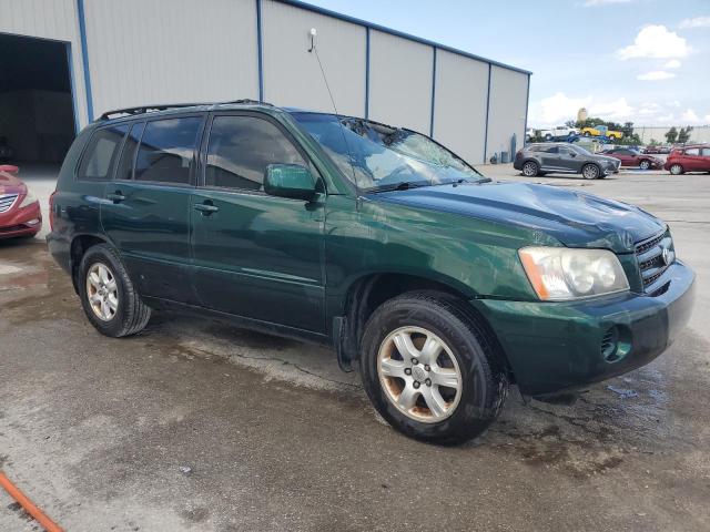 JTEGD21A710016943 - 2001 TOYOTA HIGHLANDER GREEN photo 4