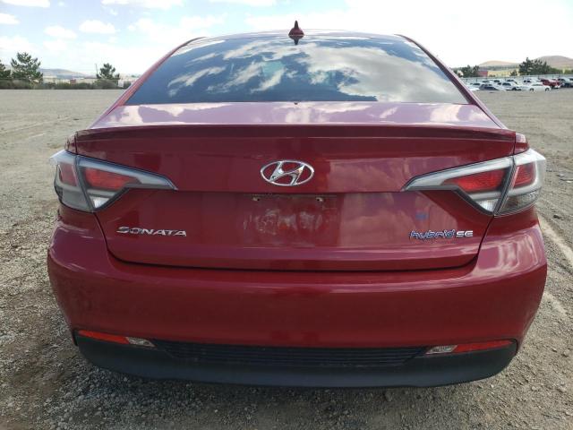 KMHE24L10GA038355 - 2016 HYUNDAI SONATA HYBRID MAROON photo 6