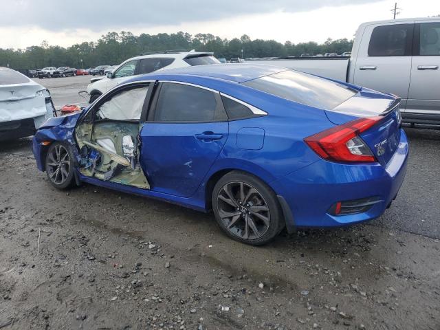 2HGFC2F82MH506376 - 2021 HONDA CIVIC SPORT BLUE photo 2