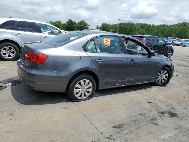 3VW2K7AJ7EM255989 - 2014 VOLKSWAGEN JETTA BASE CHARCOAL photo 3