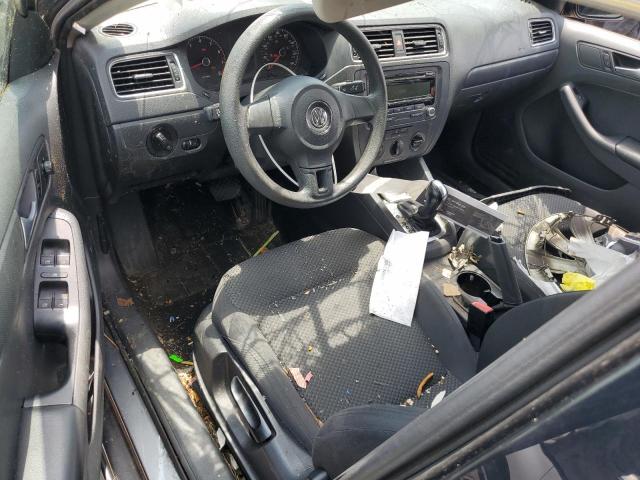 3VW2K7AJ7EM255989 - 2014 VOLKSWAGEN JETTA BASE CHARCOAL photo 8