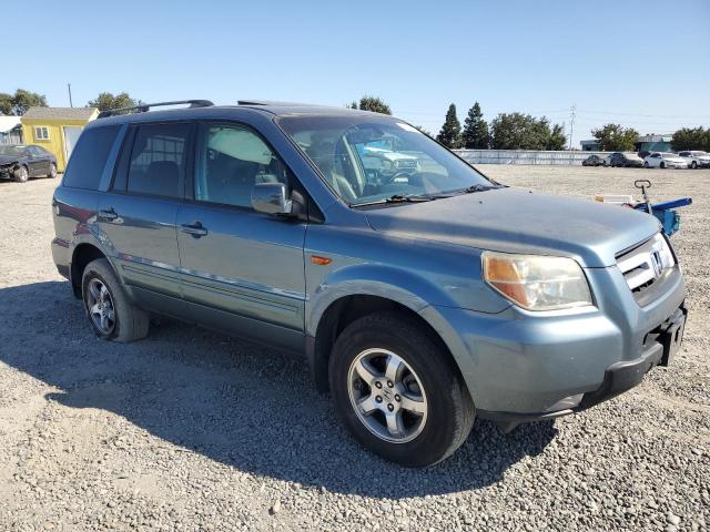 2HKYF18687H527507 - 2007 HONDA PILOT EXL TURQUOISE photo 4