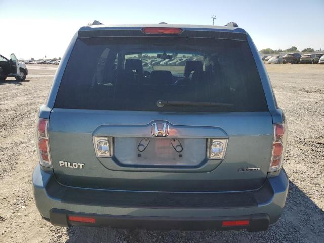 2HKYF18687H527507 - 2007 HONDA PILOT EXL TURQUOISE photo 6