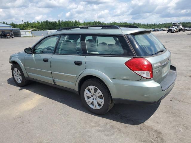 4S4BP60C896310887 - 2009 SUBARU OUTBACK GREEN photo 2