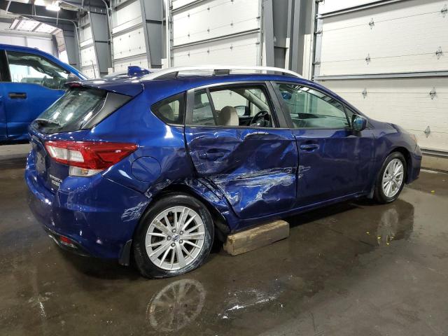 4S3GTAD69H3705691 - 2017 SUBARU IMPREZA PREMIUM PLUS BLUE photo 3