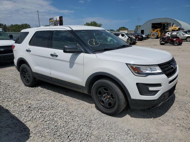 1FM5K8AR1HGD26450 - 2017 FORD EXPLORER POLICE INTERCEPTOR WHITE photo 4