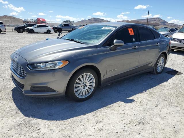 3FA6P0UU2ER264790 - 2014 FORD FUSION S HYBRID GRAY photo 1